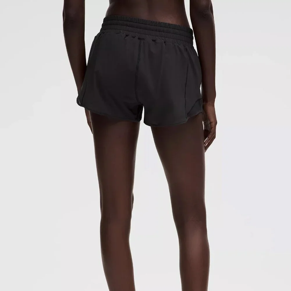 Hotty Hot High-Rise Lined Short 2.5" - Black - Picture 2 of 4